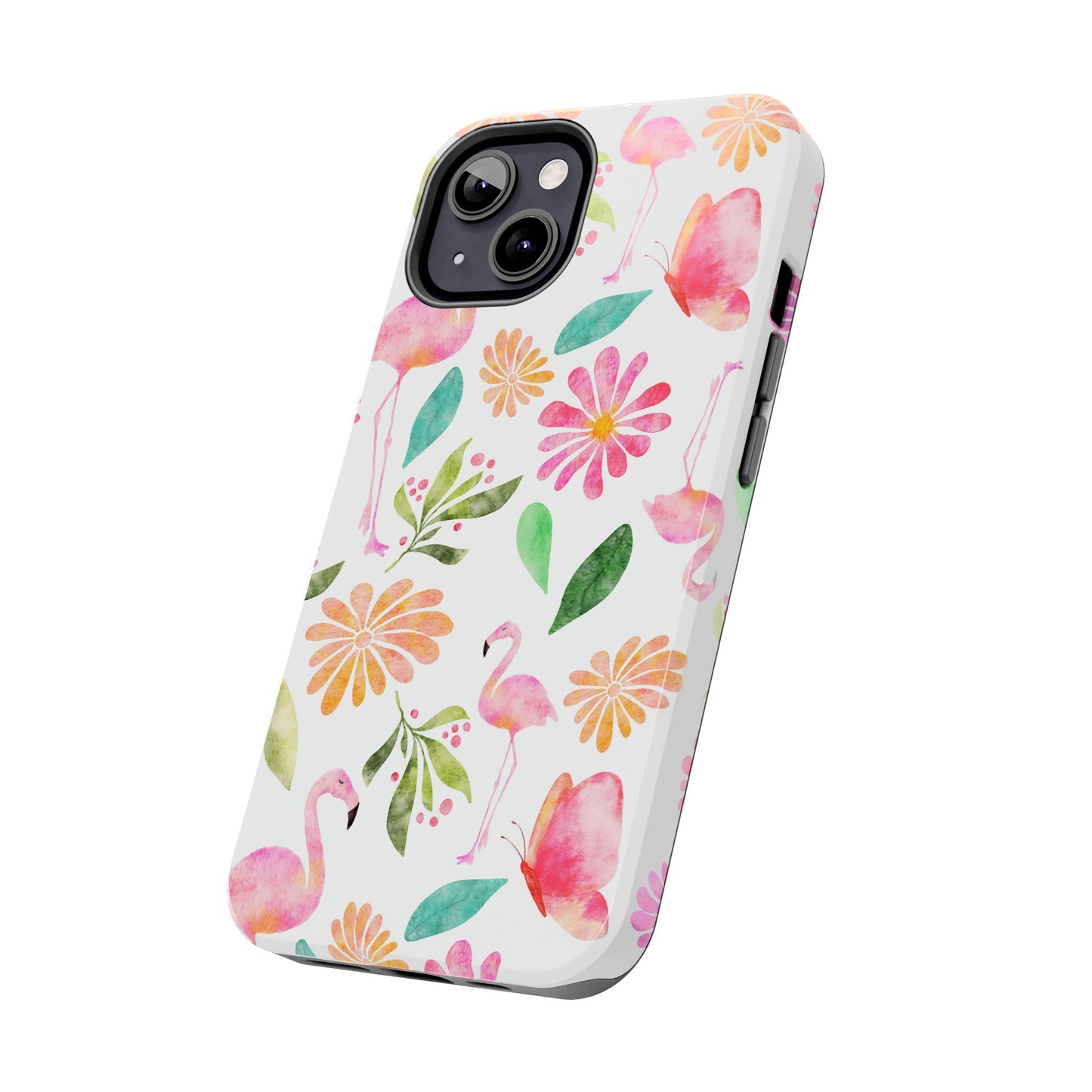 Colorful Flamingo Tropical Summertime, Tough Phone Case (iPhone/Android)