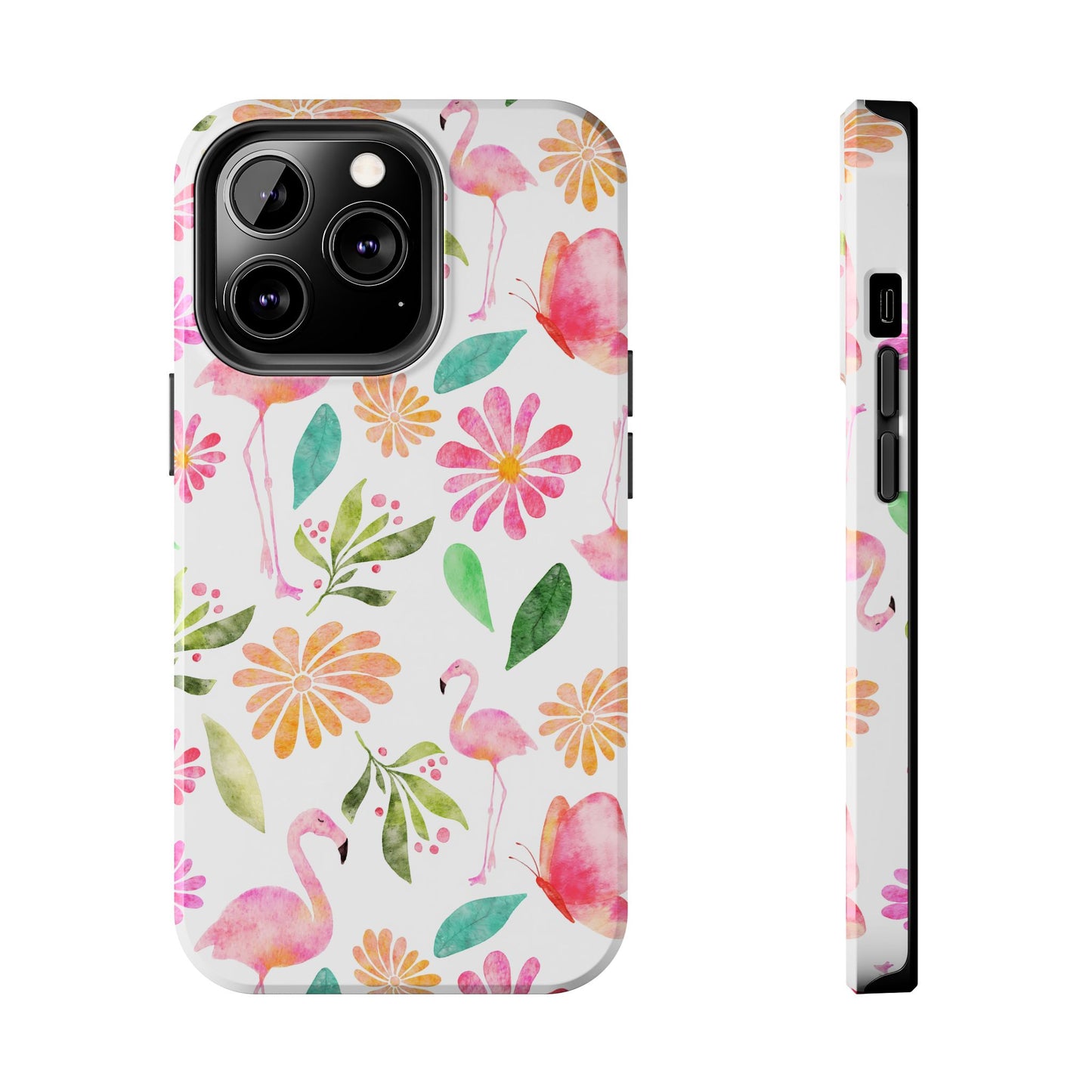 Colorful Flamingo Tropical Summertime, Tough Phone Case (iPhone/Android)