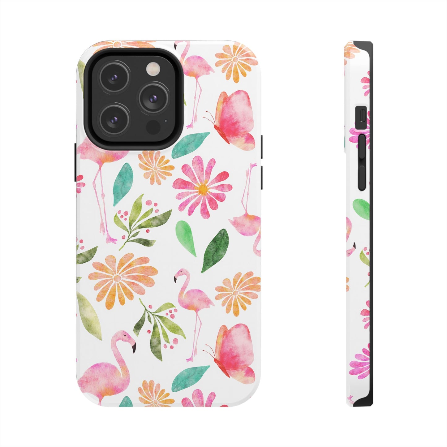 Colorful Flamingo Tropical Summertime, Tough Phone Case (iPhone/Android)