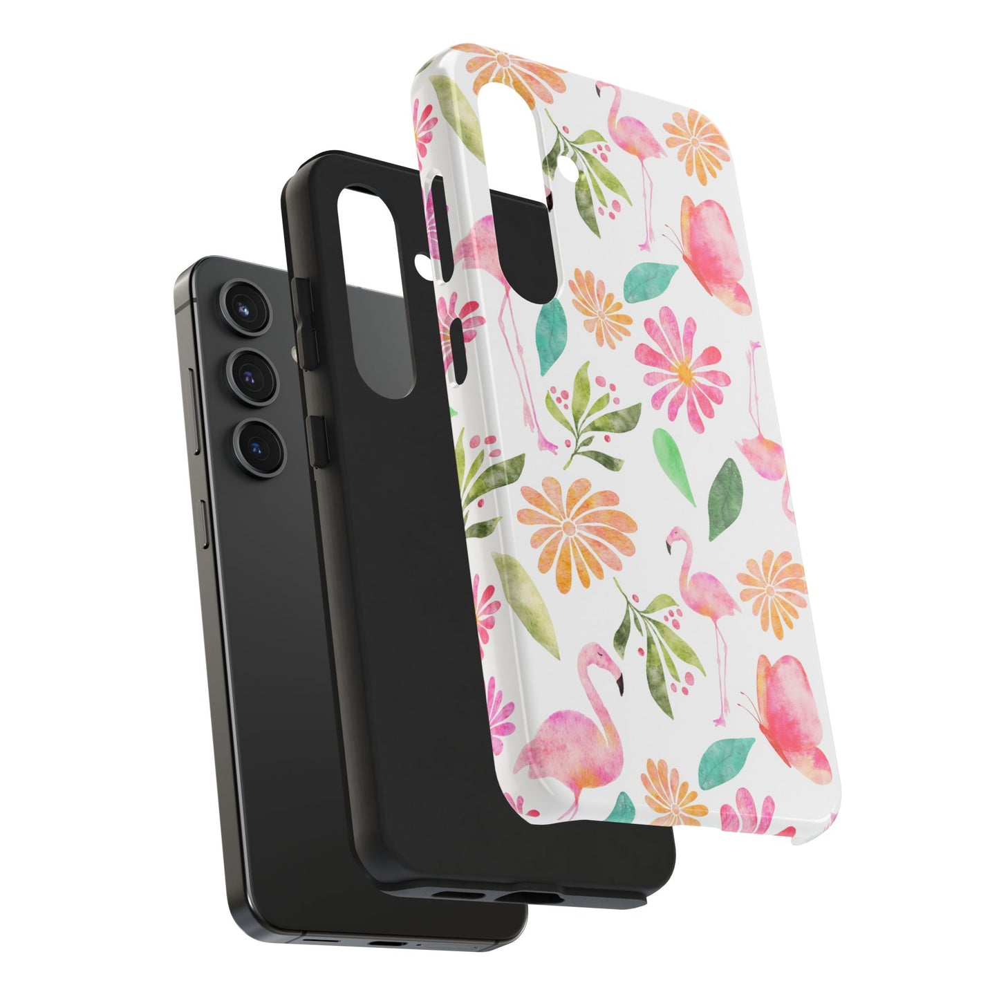 Colorful Flamingo Tropical Summertime, Tough Phone Case (iPhone/Android)