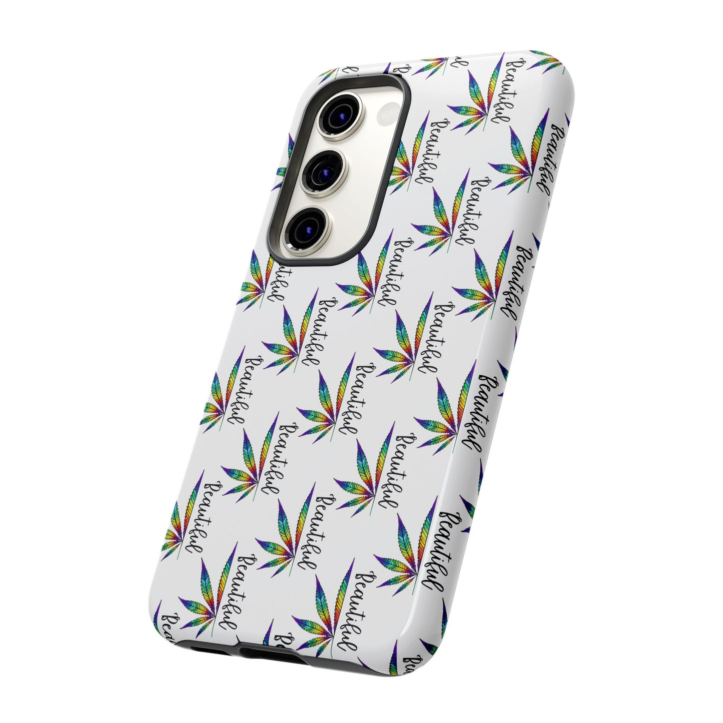 'Beautiful' Colorful Smoke Leaf Tough iPhone/ Android Cases