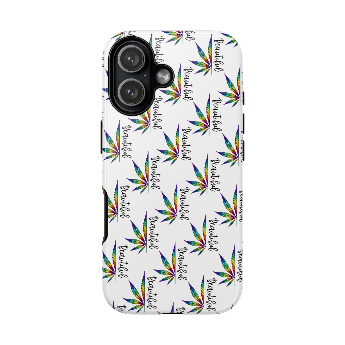'Beautiful' Colorful Smoke Leaf Tough iPhone/ Android Cases